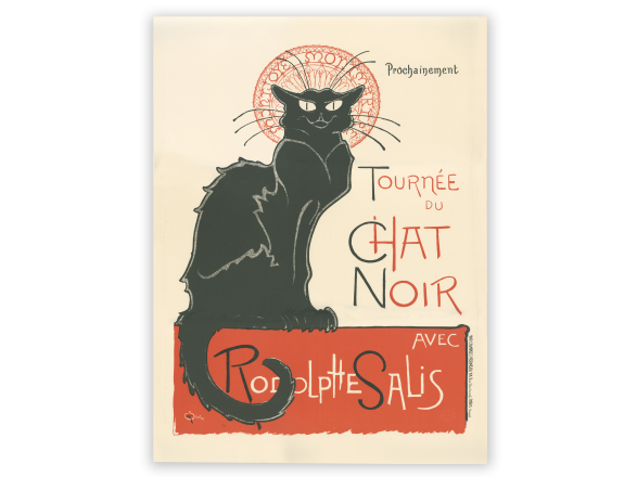 lithograph of the presentation poster of the cabaret Le Chat Noir