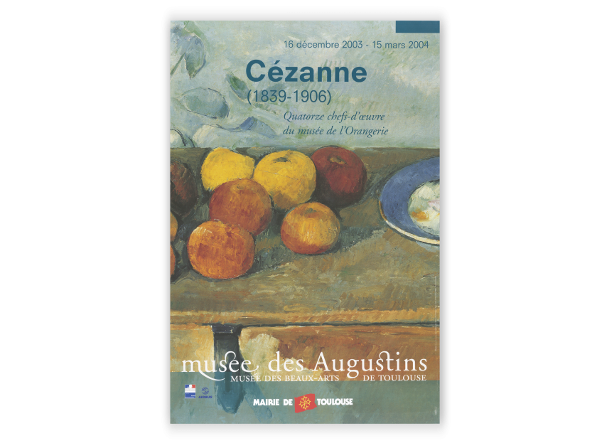 cartell d'una exposició dedicada a Cézanne