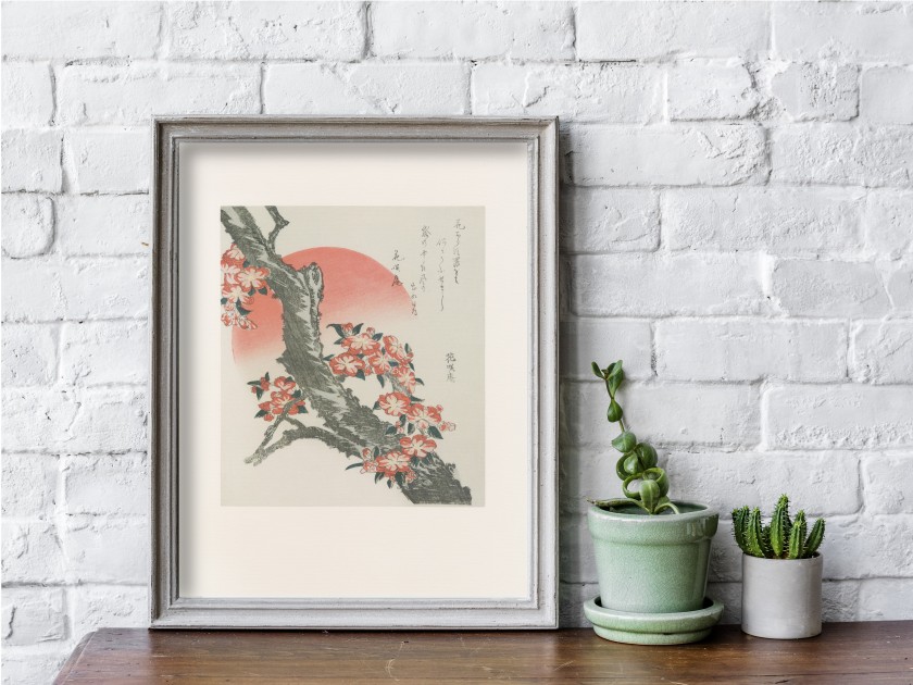 Estampe de l'artiste japonais Hokusai.