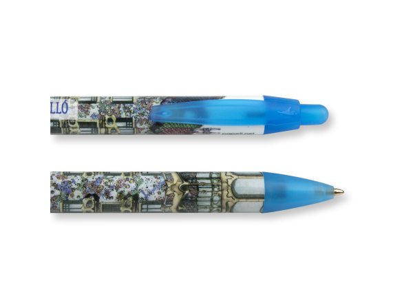 Two pens illustrated with the façade of the Casa Batlló