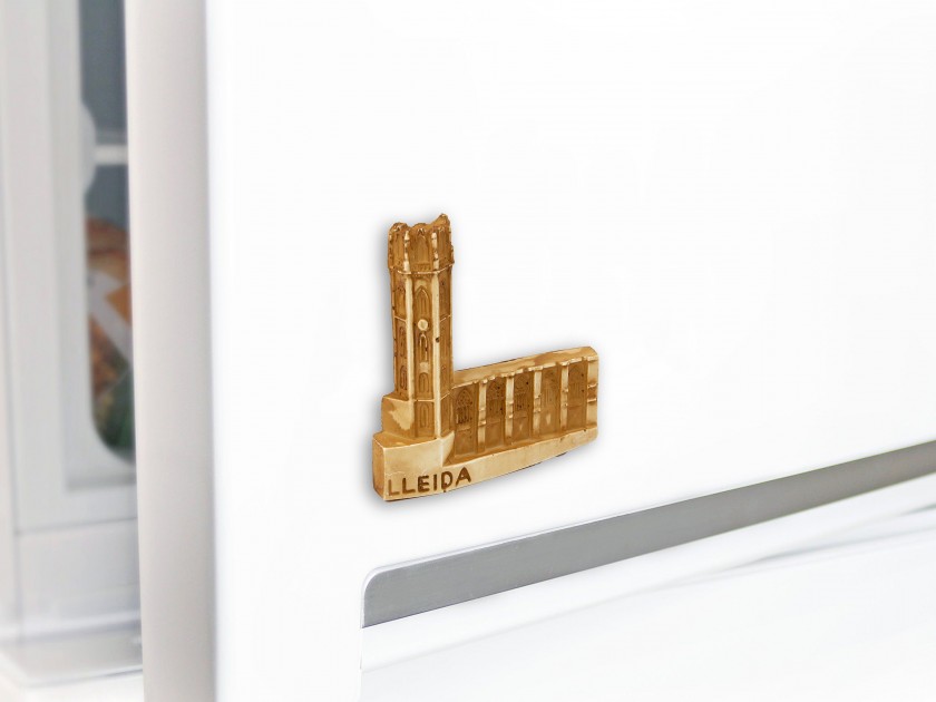 resin magnet featuring Lleida Cathedral
