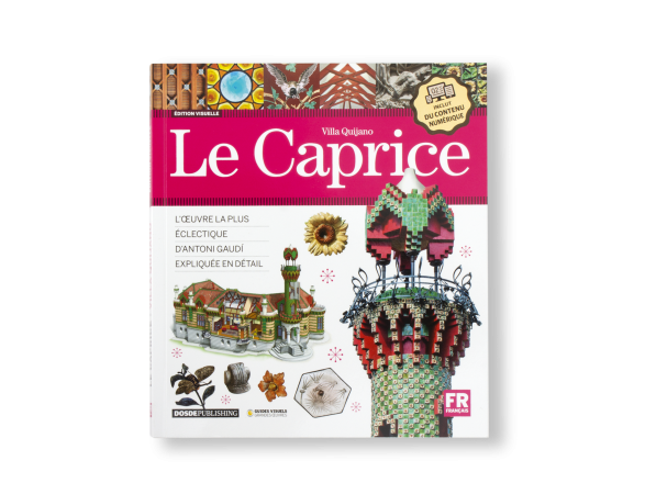 cover of a visual guide about El Capricho de Gaudí in French
