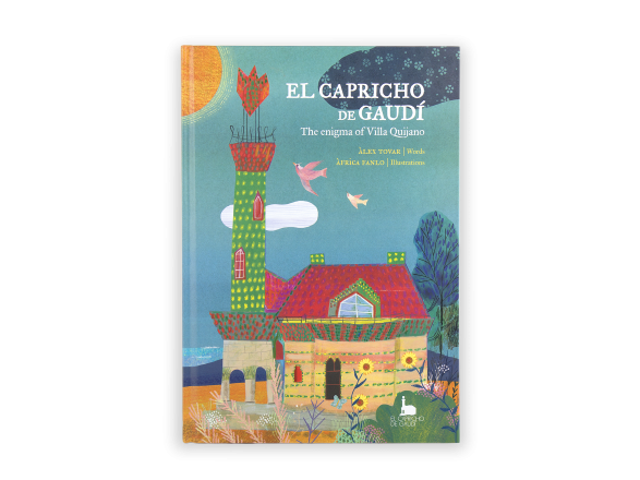 Tapa d'un llibre infantil titulat El Capricho de Gaudí The Enigma of Villa Quijano