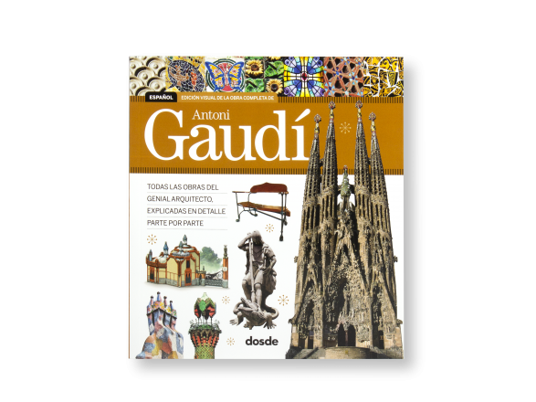cover of an explanatory guidebook to the works of Antoni Gaudí