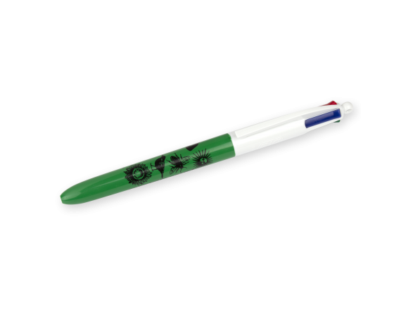 bolígrafo 4 colores verde impreso