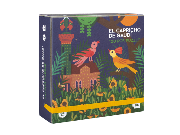 box of a jigsaw puzzle on the theme of El Capricho de Gaudí