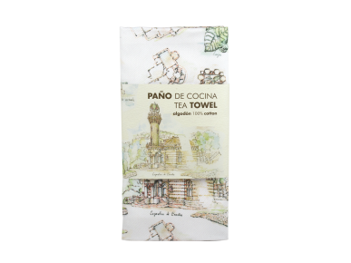 Tea towel featuring details of El Capricho de Gaudí