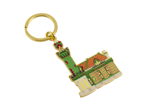 porte-clés représentant la villa qu'on appelle El Capricho de Gaudí