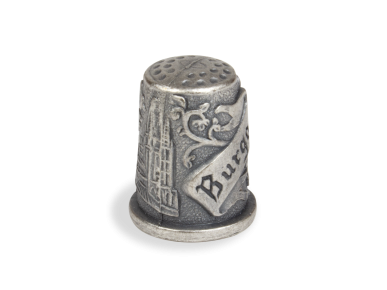 engraved metal thimble from the cathedral of Burgos