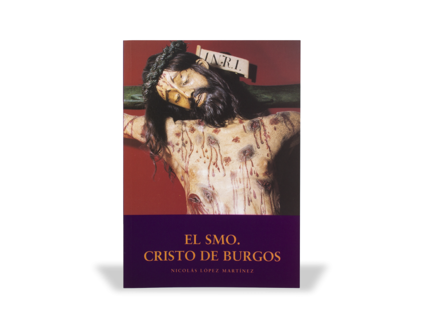 tapa de un libro, cuyo título es "El santísimo cristo de Burgos".