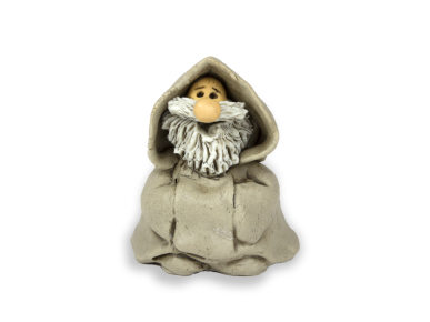 petite figurine en céramique représentant une moine
