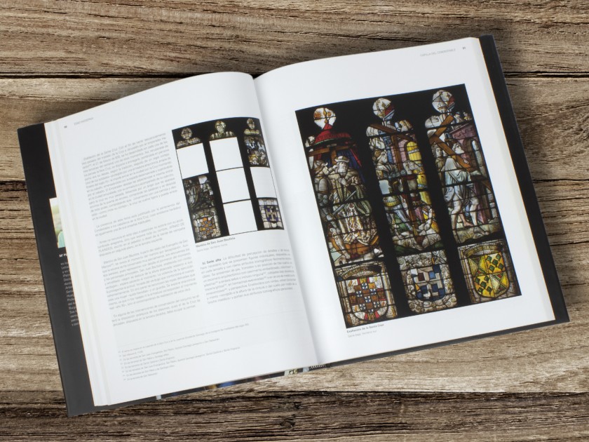 tapa del llibre "las vidrieras de la catedral de burgos"