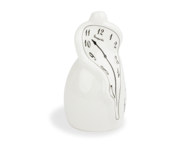 Black and white glazed ceramic bell